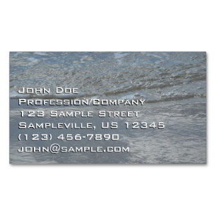 Carte De Visite Magnétique L'eau sur la plage Photographie Abstraite