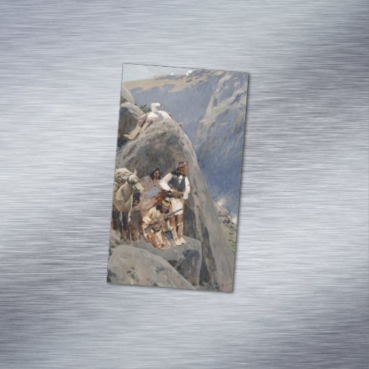 Carte De Visite Magnétique Les guerriers d'Apache : une embuscade sur la cava (In Situ)