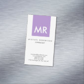 Carte De Visite Magnétique Lettres initiales Monogramme élégant unique (In Situ)