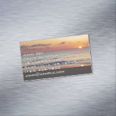 Carte De Visite Magnétique Lever de soleil à Bethany Beach II (In Situ)
