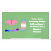 Carte De Visite Magnétique LGBTQIA Transgenre Fierté Caterpillar to Butfly (devant)