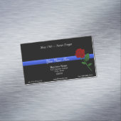 Carte De Visite Magnétique Ligne bleue mince (In Situ)