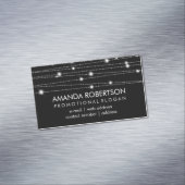 Carte De Visite Magnétique Lignes de scintillement professionnelles élégantes (In Situ)