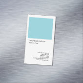 Carte De Visite Magnétique Linge Professionnel Exclusif Spécial Bleu Blanc (In Situ)