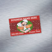 Carte De Visite Magnétique Livraison de pizza Pizzeria Restaurant Promo (In Situ)