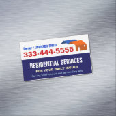 Carte De Visite Magnétique Logement d'urgence local et services résidentiels (In Situ)