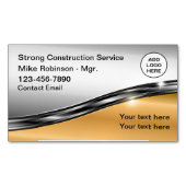 Carte De Visite Magnétique Logo Classy Construction (devant)