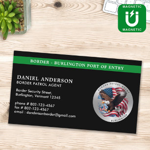 Carte De Visite Magnétique Logo de la patrouille frontalière de l'application