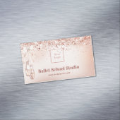 Carte De Visite Magnétique Logo de l'école de ballet de parties scintillant r (In Situ)