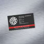 Carte De Visite Magnétique Logo de l'Emblem du service d'incendie des pompier (In Situ)