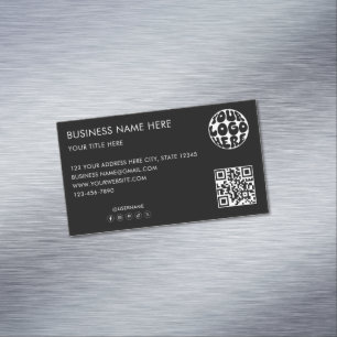 Carte De Visite Magnétique Logo d'entreprise personnalisé Marketing d'entrepr