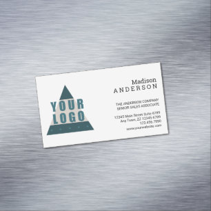 Carte De Visite Magnétique Logo d'entreprise Simple Modern Creative Promo