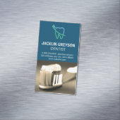 Carte De Visite Magnétique Logo des dents et des pinceaux (In Situ)