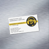 Carte De Visite Magnétique Logo Dispatcher 911 sur mesure d'urgence (In Situ)
