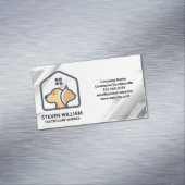 Carte De Visite Magnétique Logo Doggy Kitty House | Services de magasin pour (In Situ)