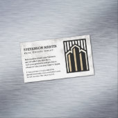 Carte De Visite Magnétique Logo Immobilier | Marbre (In Situ)