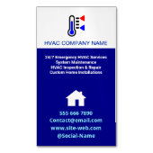 Carte De Visite Magnétique Logo moderne simple, AC professionnel HVAC (devant Vertical)