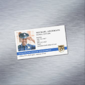 Carte De Visite Magnétique Logo photo de l'agent de police (In Situ)