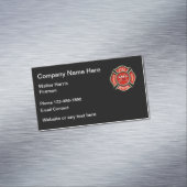 Carte De Visite Magnétique Logo Pompiers Et Pompiers (In Situ)