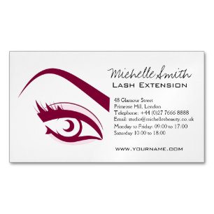 Carte De Visite Magnétique Longue icône d'extension de mèche de cils d'oeil