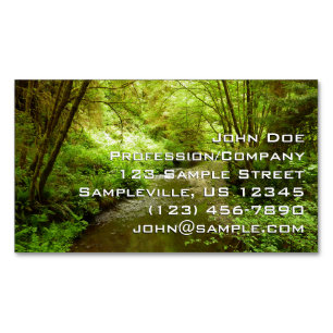 Carte De Visite Magnétique Lost Man Creek I au parc national de Redwood