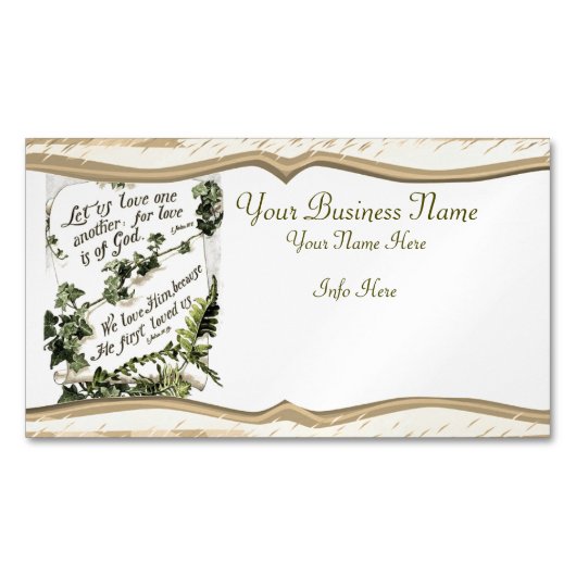 Carte De Visite Magnétique Love Is Of God (devant)