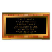 Carte De Visite Magnétique Luxe Or Unique (devant)