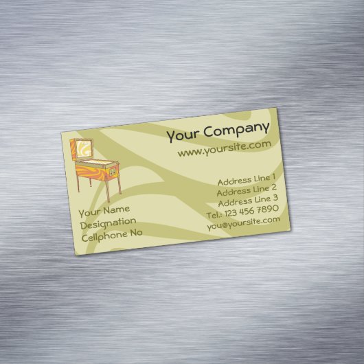 Carte De Visite Magnétique Machine à pinball (In Situ)