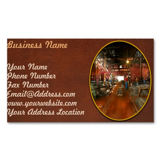 Carte De Visite Magnétique Machiniste - Pompage pièces 1905 (devant)