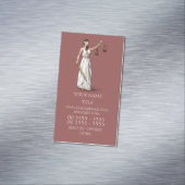 Carte De Visite Magnétique Madame Justice - Marsala (In Situ)
