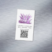 Carte De Visite Magnétique *~* Magenta Magenta QR Crystal Sparkling (In Situ)