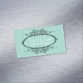 Carte De Visite Magnétique Magnat de défilement élégant (In Situ)