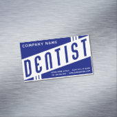 Carte De Visite Magnétique Magnétique de dentiste rétro (In Situ)