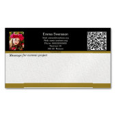 Carte De Visite Magnétique Magnetiska visitkort — Connect, Elegant (devant)