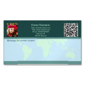 Carte De Visite Magnétique Magnetiska visitkort — Connect, World (devant)