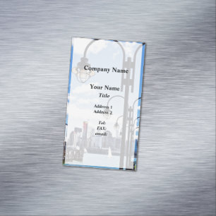 Carte De Visite Magnétique Manhattan NY - Skyline depuis Liberty State Park