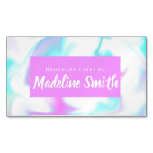 Carte De Visite Magnétique Marble Swirl Abstraite boulangerie de gâteaux mais (devant)