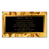 Carte De Visite Magnétique Marbre Or Luxe (devant)