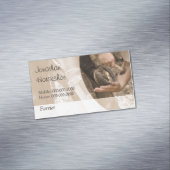 Carte De Visite Magnétique Maréchal-ferrant chaussant un cheval (In Situ)