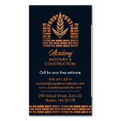 Carte De Visite Magnétique Masonry Chimney (devant Vertical)