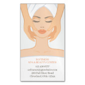 Carte De Visite Magnétique Massage de beauté spa (devant Vertical)
