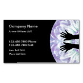 Carte De Visite Magnétique Massage de style zen (devant)