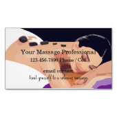 Carte De Visite Magnétique Massage professionnel apaisant (devant)