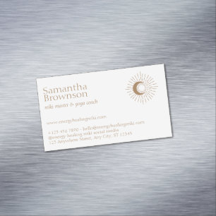 Carte De Visite Magnétique Master Reiki Brown