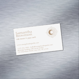 Carte De Visite Magnétique Master Reiki Brown