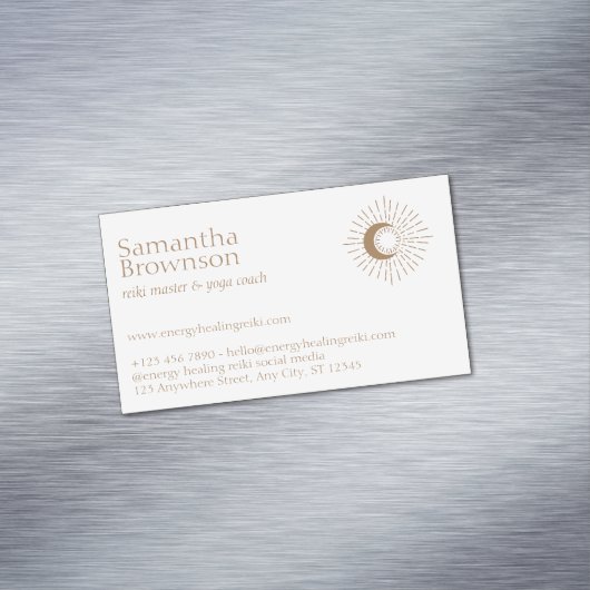 Carte De Visite Magnétique Master Reiki Brown (In Situ)