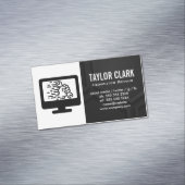Carte De Visite Magnétique Matériel informatique | Épingle à main (In Situ)