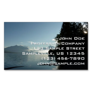 Carte De Visite Magnétique Matin au lac McDonald dans le parc national de Gla