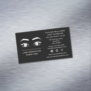 Carte De Visite Magnétique Médias sociaux Eyelash Extensions Lashes Yeux