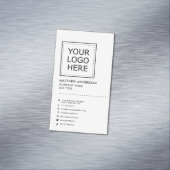 Carte De Visite Magnétique Médias sociaux minimalistes modernes (In Situ)